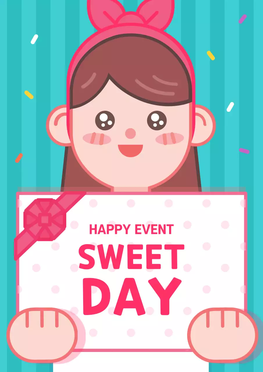 Pink Animation Event Announcement Poster