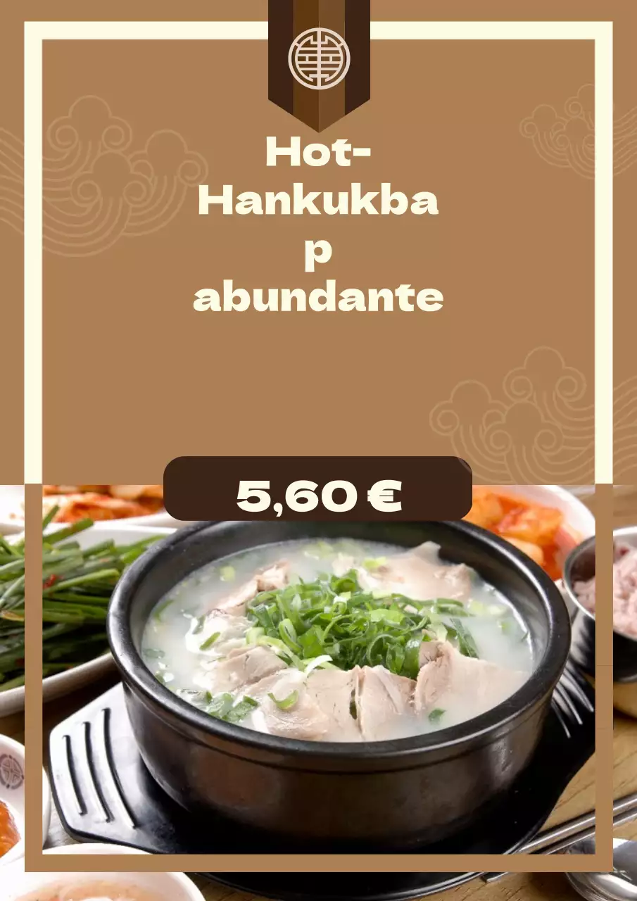 Anunciar un evento con descuento en un restaurante shabu-shabu