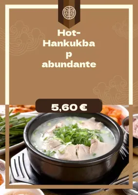 Anunciar un evento con descuento en un restaurante shabu-shabu