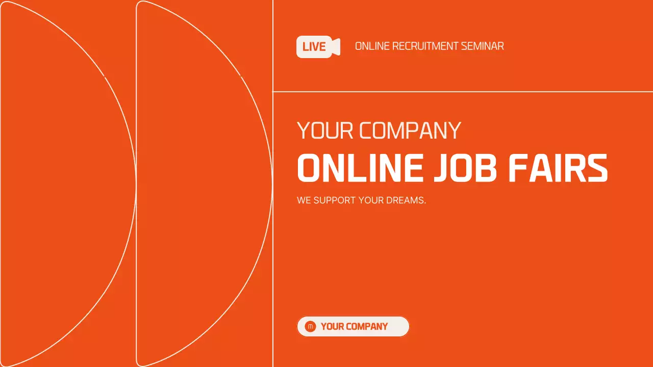 Orange Modern Recruitment Guide Presentation