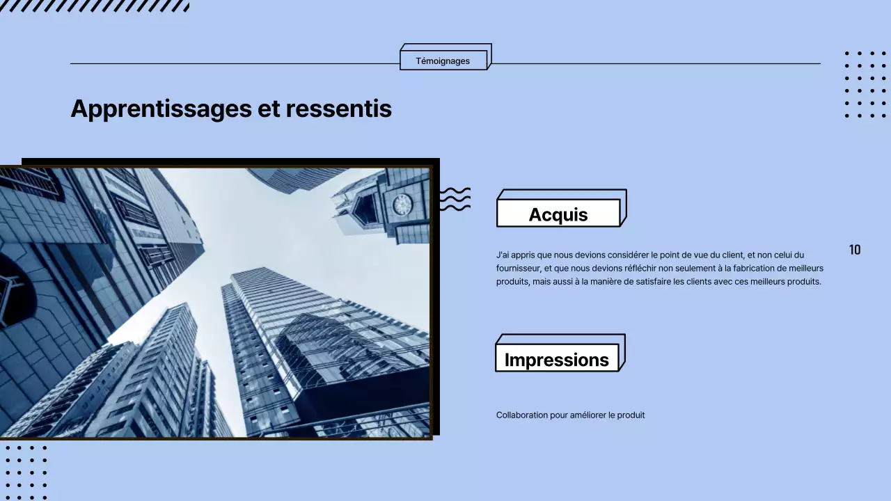 Rapports d'exploration de carrière colorés et encadrés