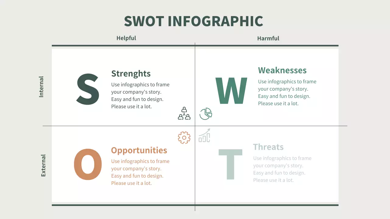 グレー シンプル ビジネス 資料 インフォグラフィック