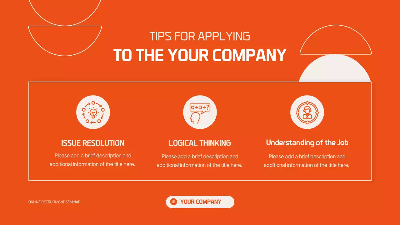 Bài thuyết trình hướng dẫn tuyển dụng hiện đại của Orange