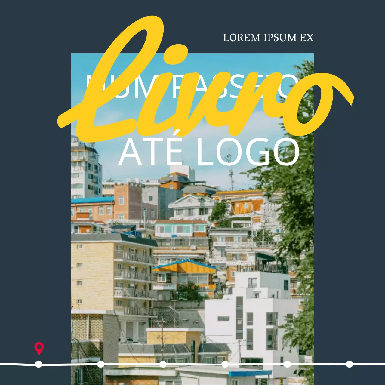 Um guia para uma livraria moderna em azul-marinho