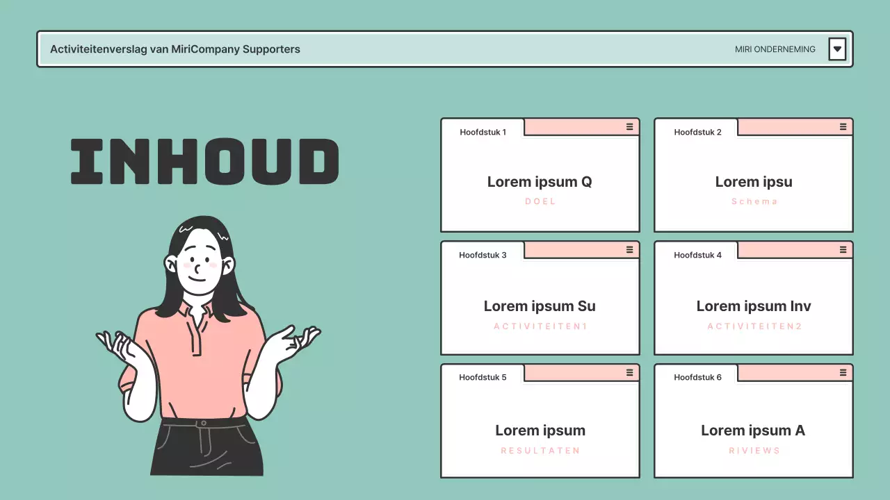 Supportersrapporten in roze en mintkleurige browserframes