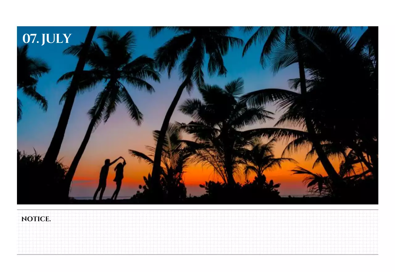 Simple style wall calendar with black and white emotional travel photography concept