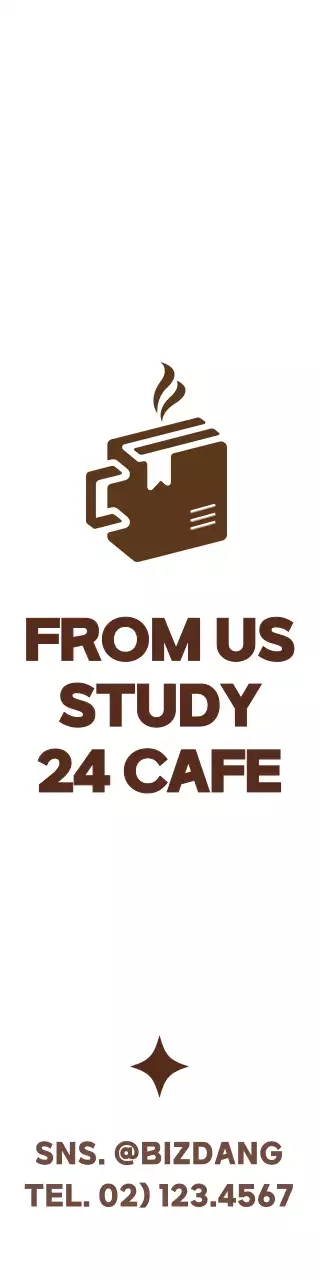 Gaya logo simbol yang sederhana dan lucu dalam warna coklat dan putih untuk promosi dan promosi kafe belajar