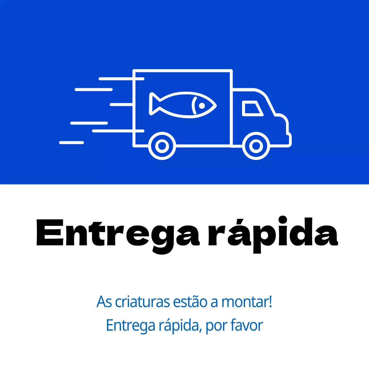 Entrega urgente de marisco