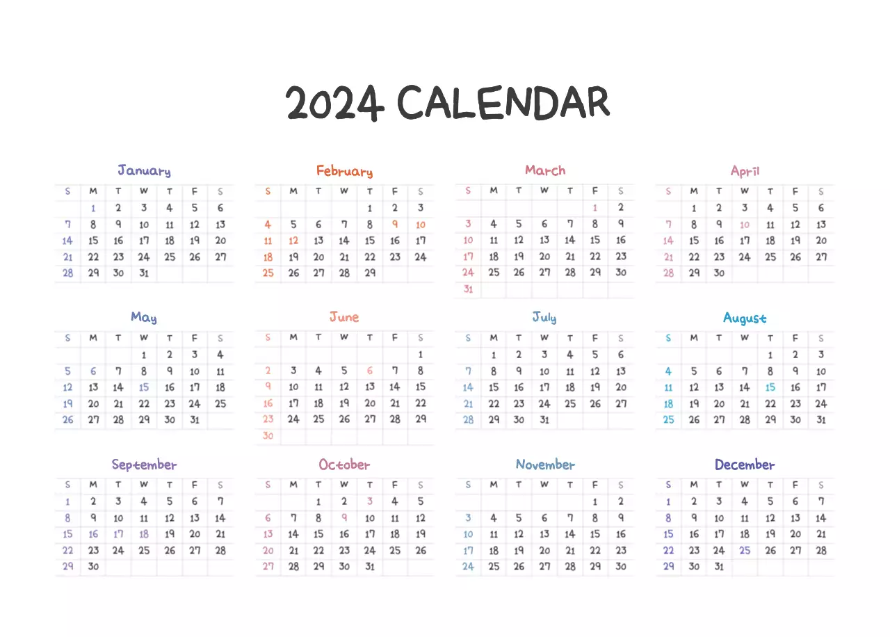 A calendar with a cute Argo illustration concept