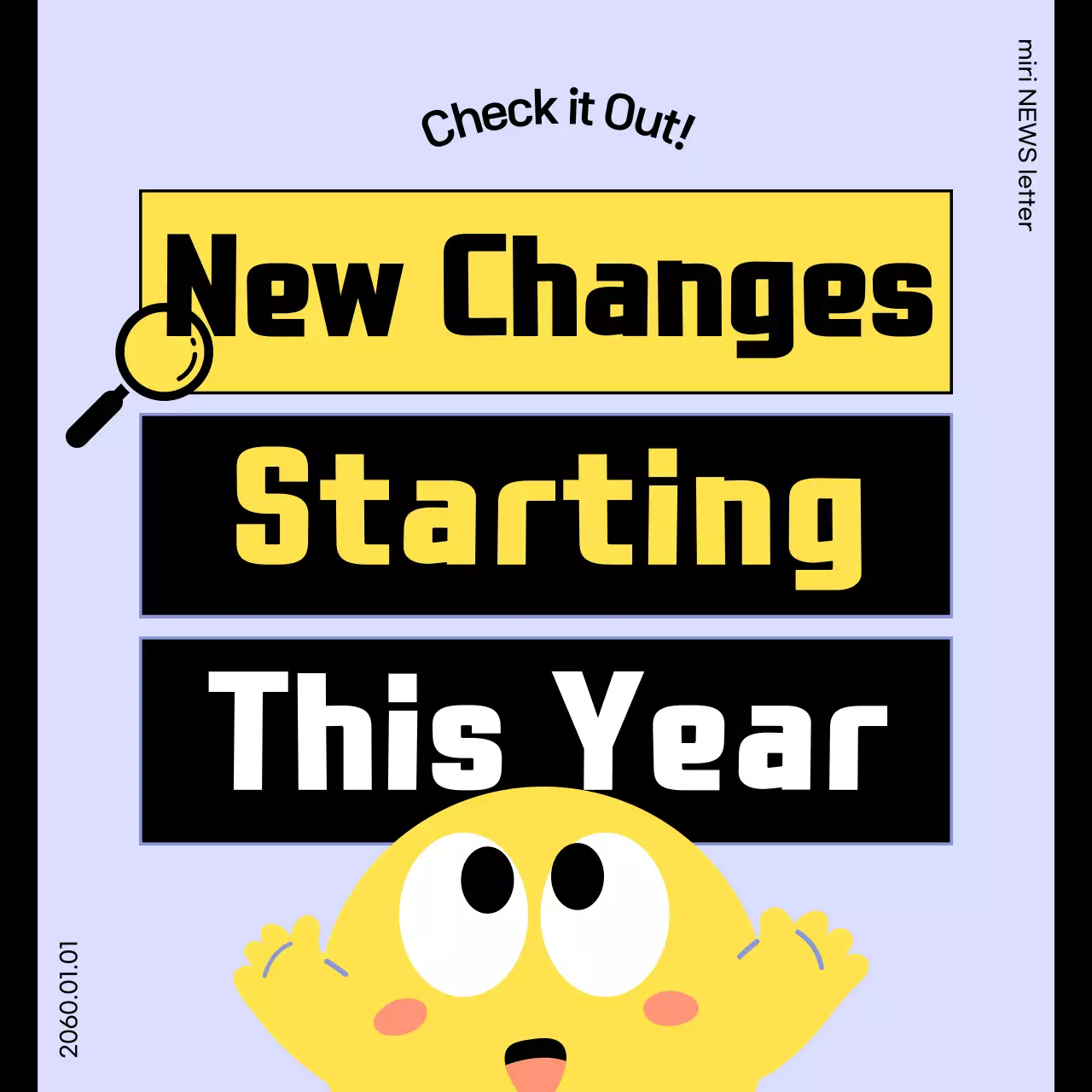 Introducing the familiar characters of light purple and yellow that change from this year