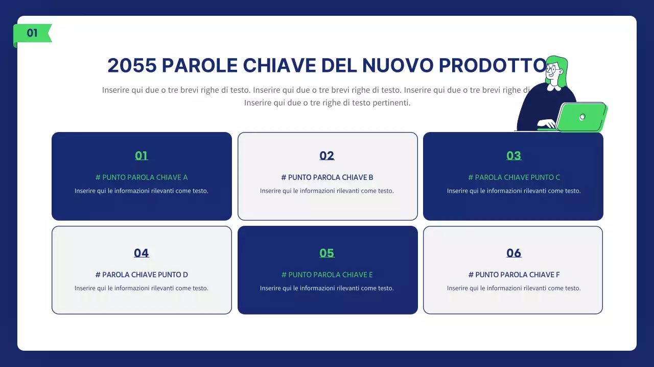 Relazione illustrativa aziendale pulita in marina