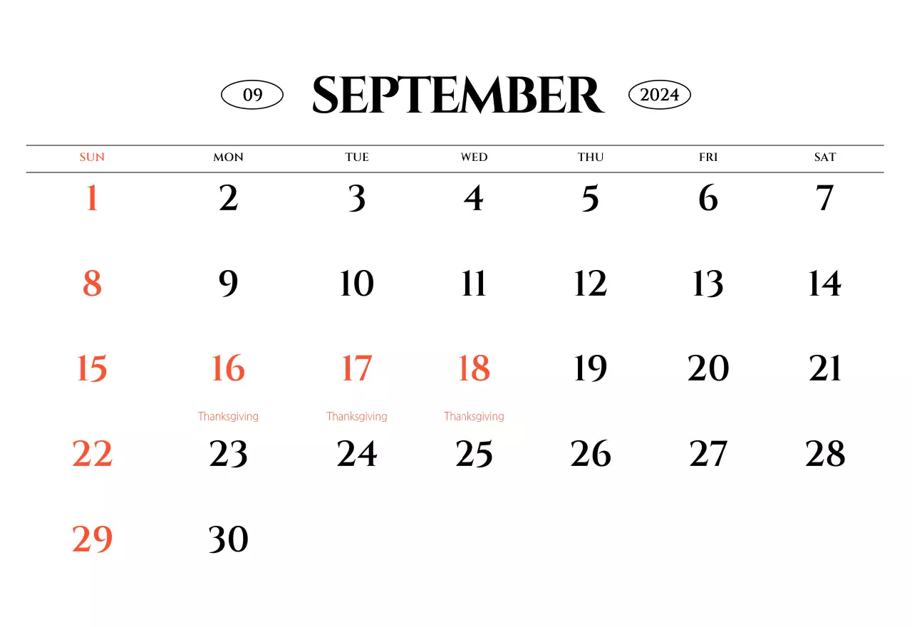 Simple style wall calendar with black and white emotional travel photography concept