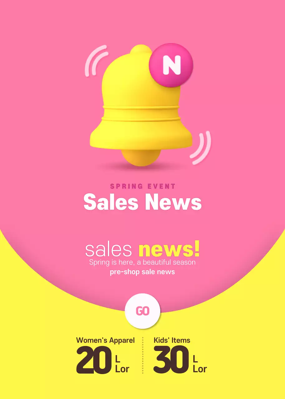 Share a sale announcement