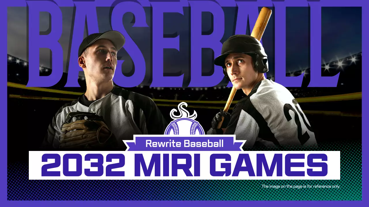 Purple Modern Baseball Promotion YouTube Thumbnail