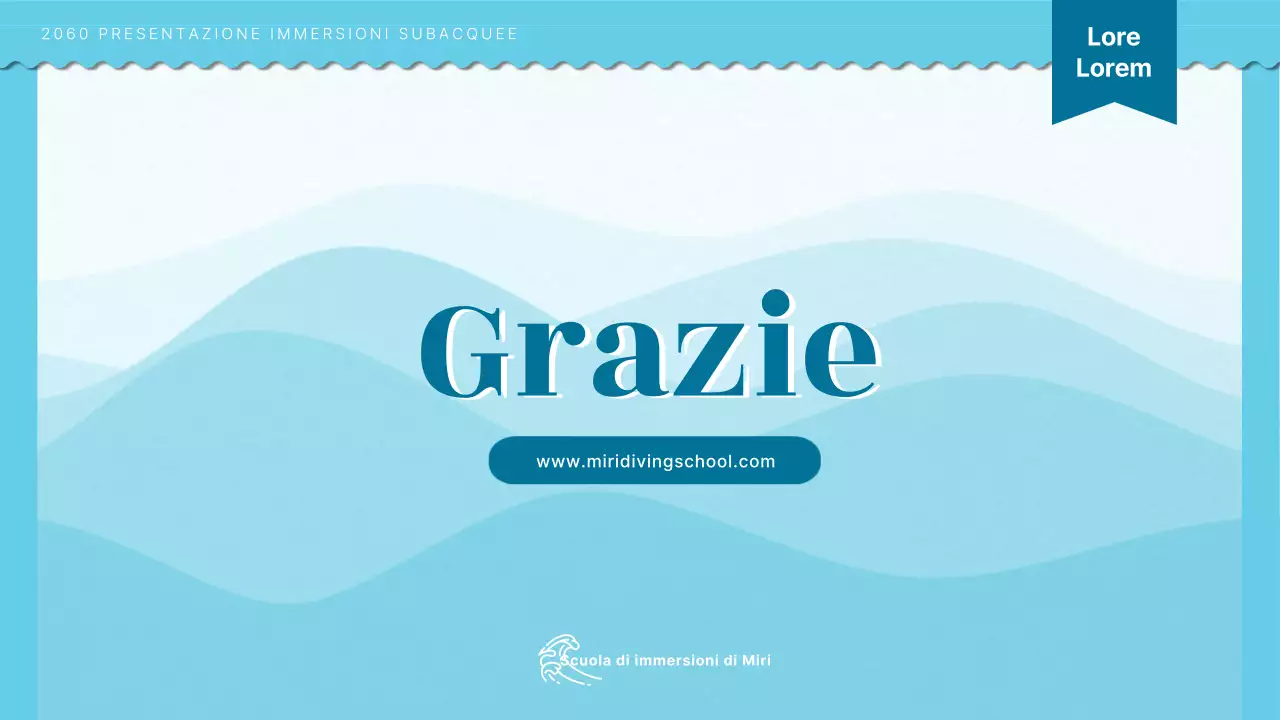 Introduzione alla formazione subacquea con concetto di illustrazione dell'oceano blu chiaro