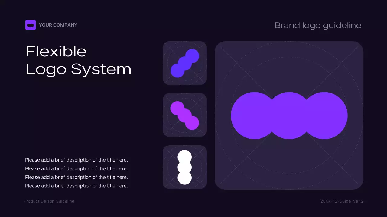 Black and purple brand guidelines
