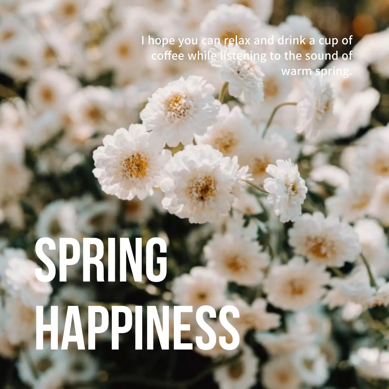 Desain bunga musim semi dengan konsep bunga