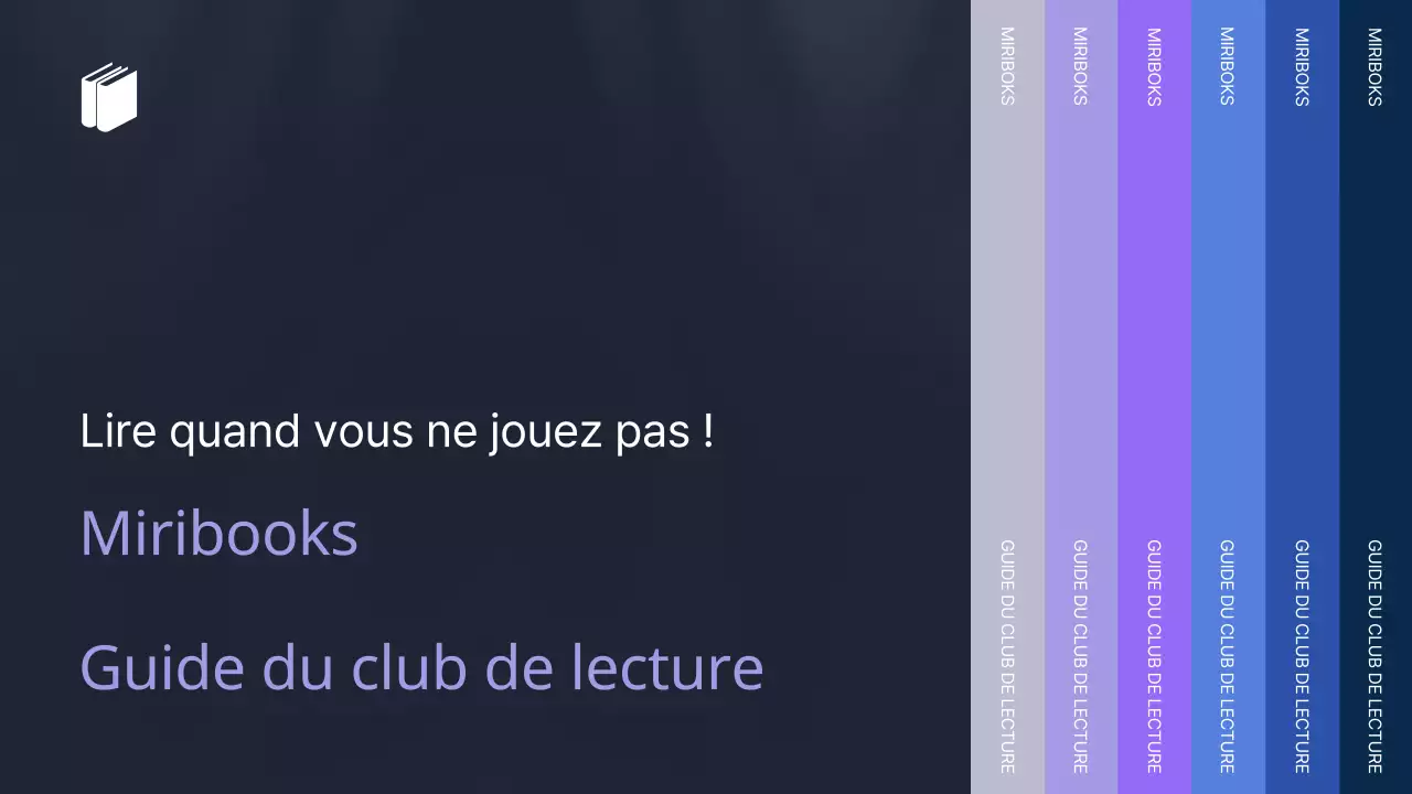 Thème de bibliothèque présentant des illustrations humaines sur un fond simple de violet et de bleu.