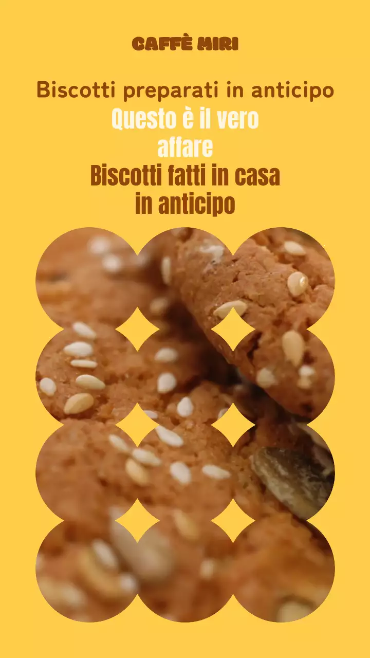 Evento biscotto fatto in casa con video biscotto giallo