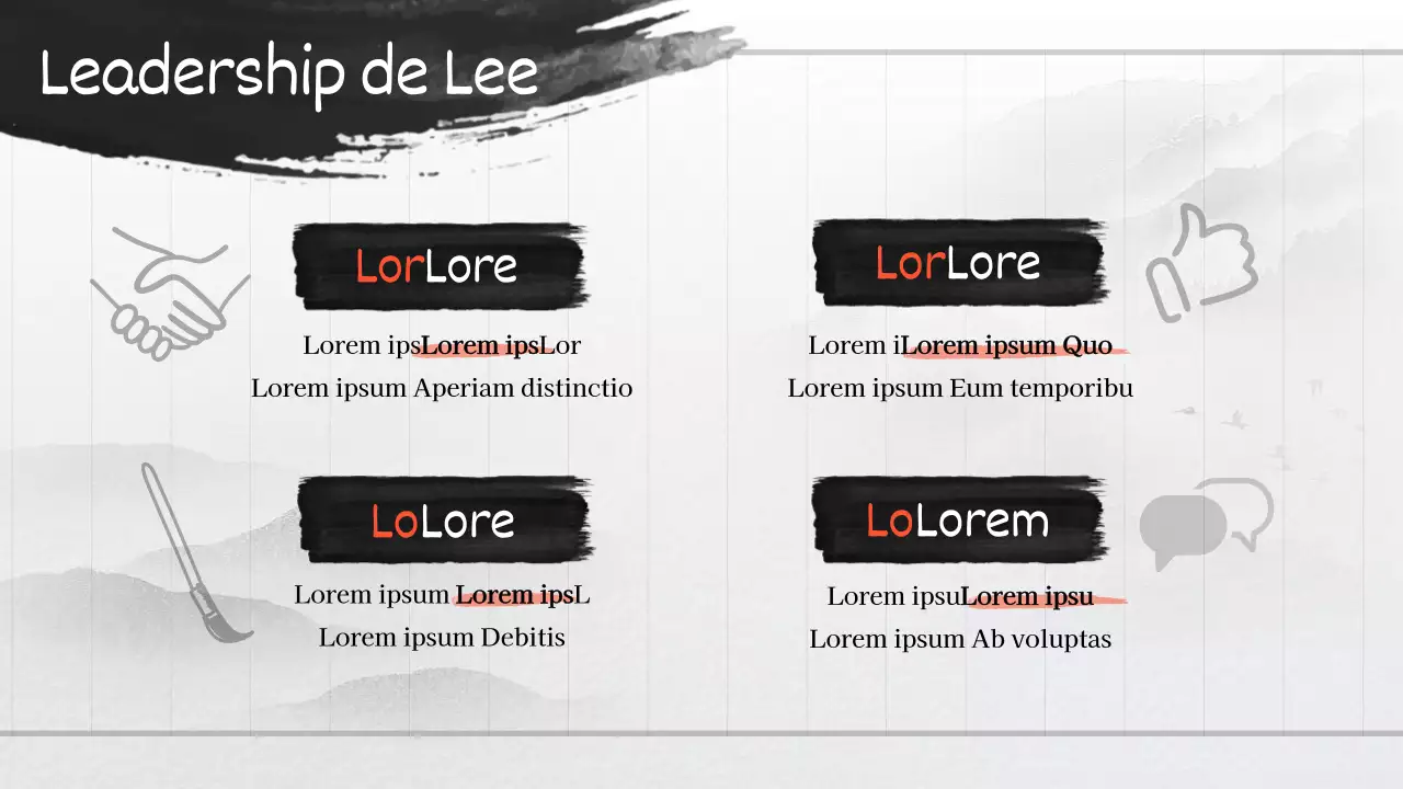 Noir et blanc et rouge Concept classique Présentation de l'encre ancienne et de l'aquarelle Présentation des grands noms de l'aquarelle