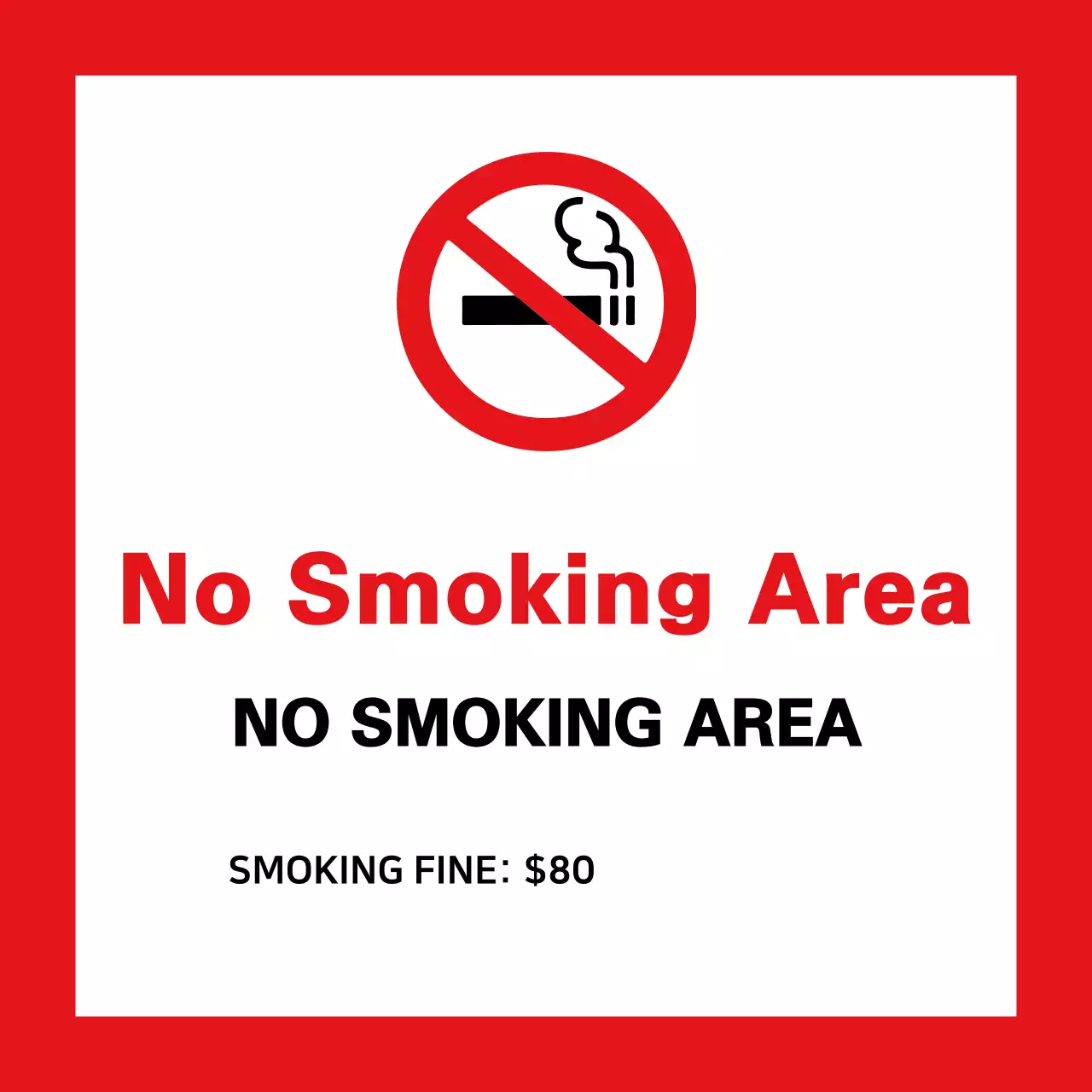 Simple, basic text alignment layout style in red and black