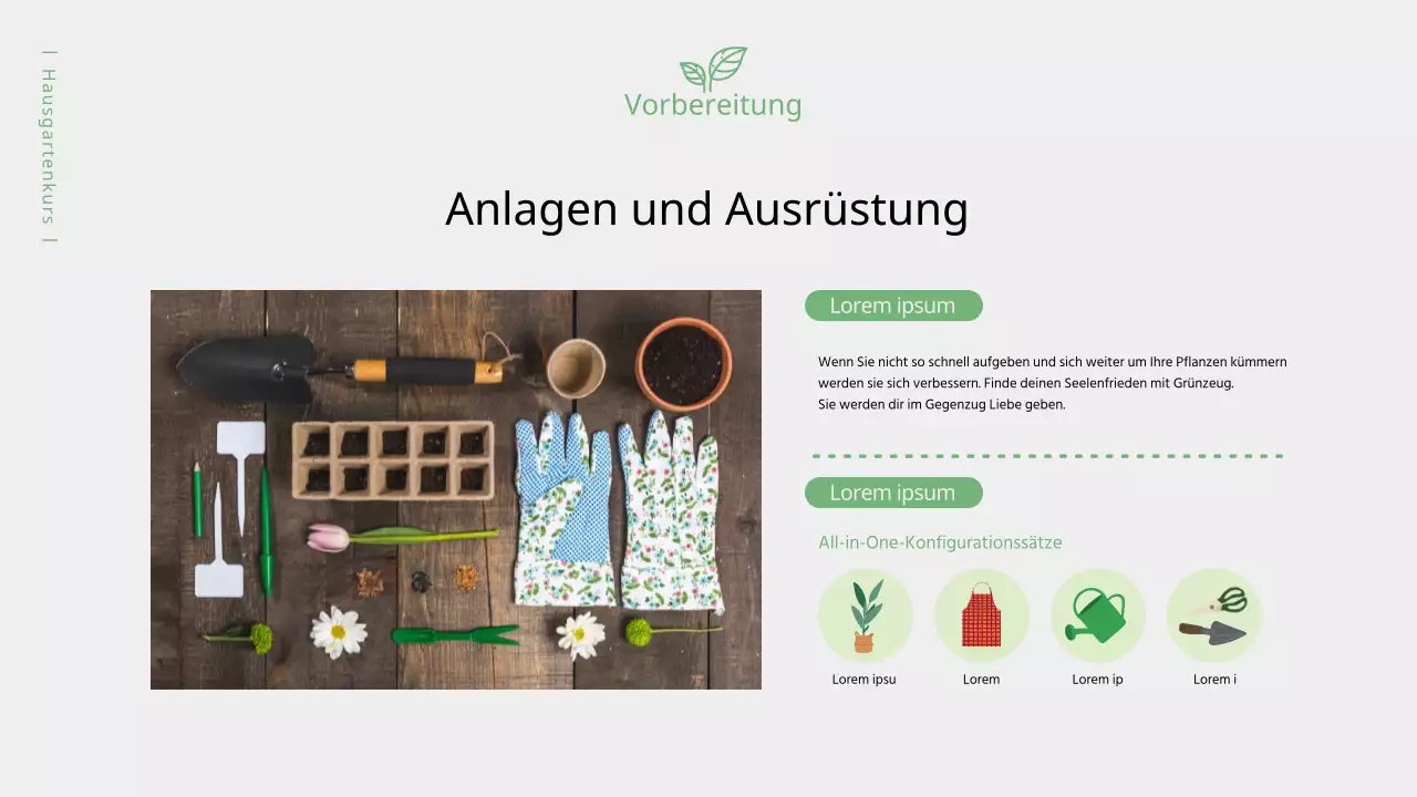 Olivgrüner, warmer Klassenvorschlag (Präsentation)