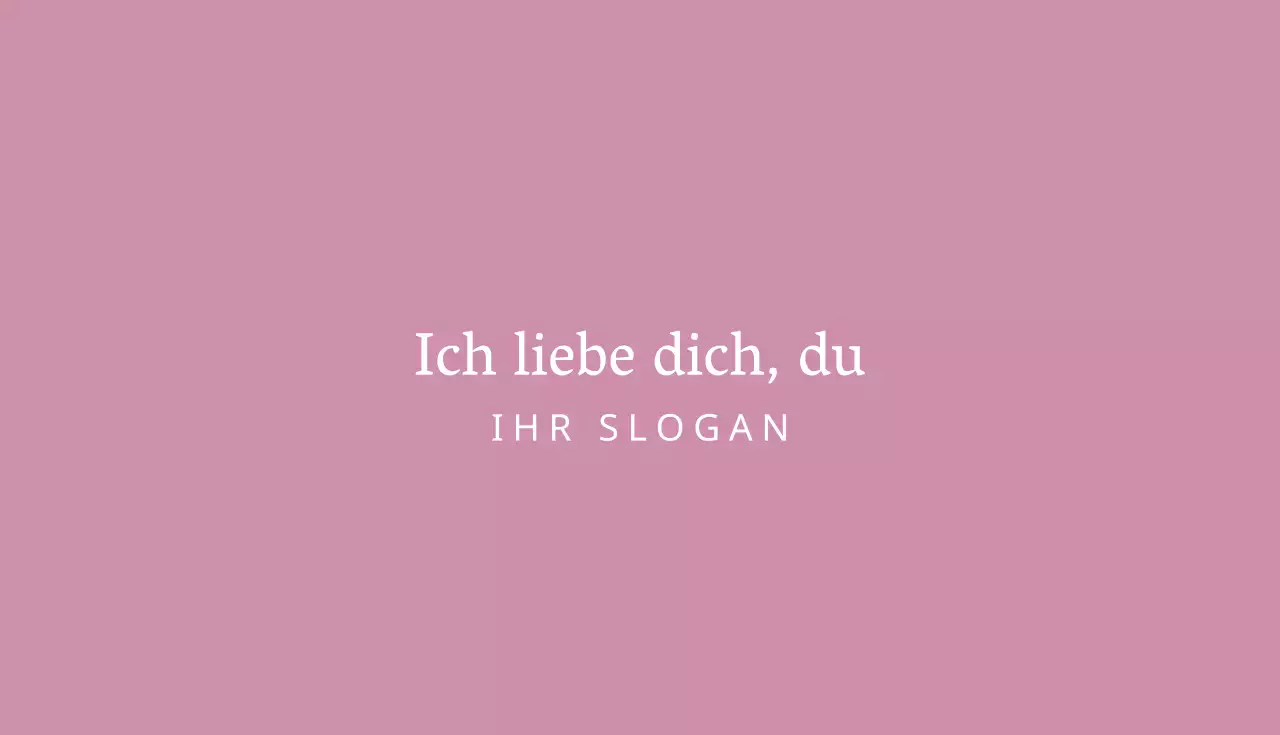 Ich liebe dich, du