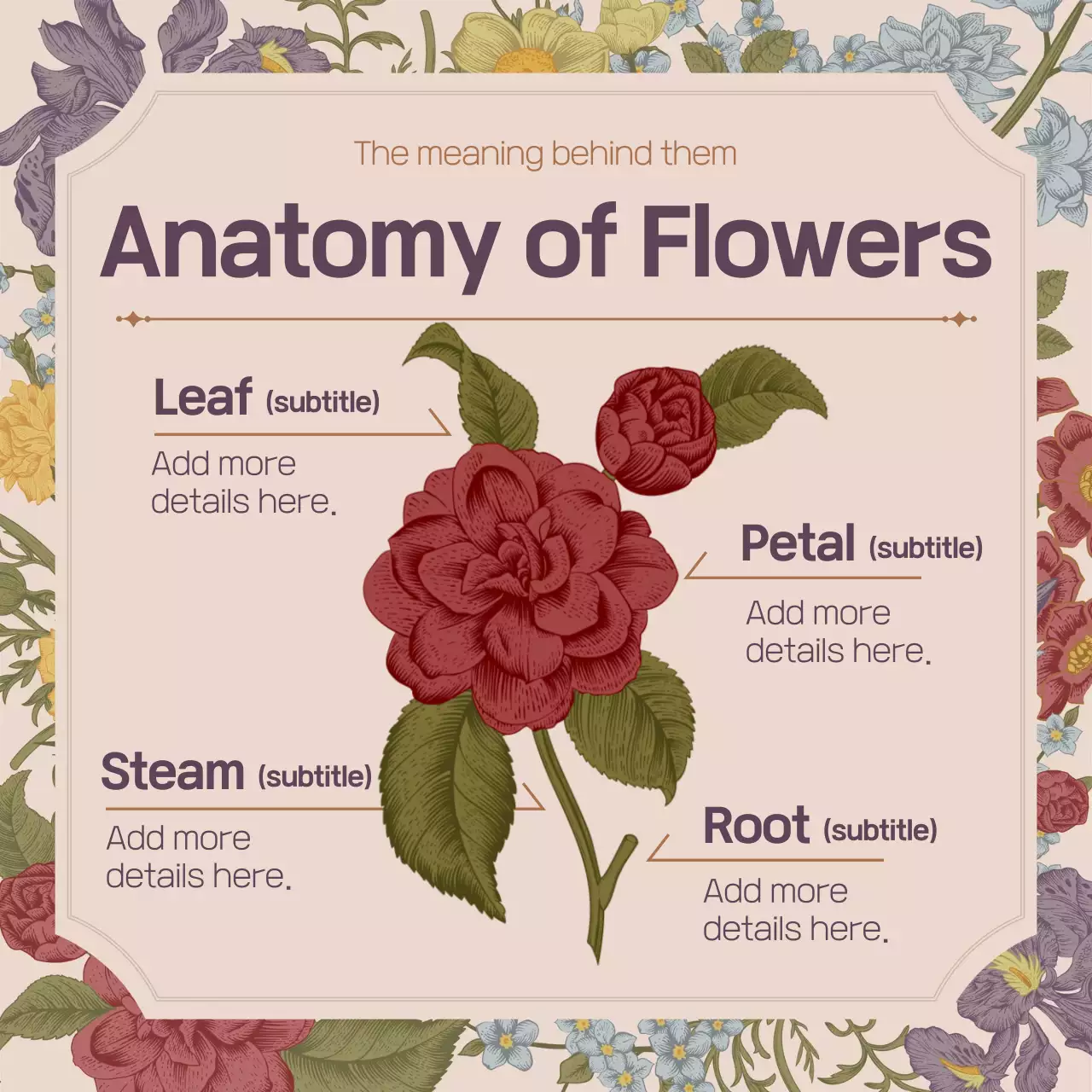 Spring flower concept of pink vintage flower full concept