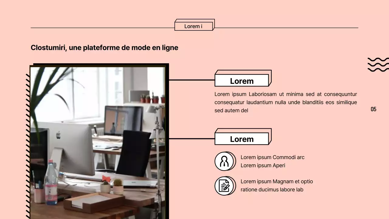 Rapports d'exploration de carrière colorés et encadrés