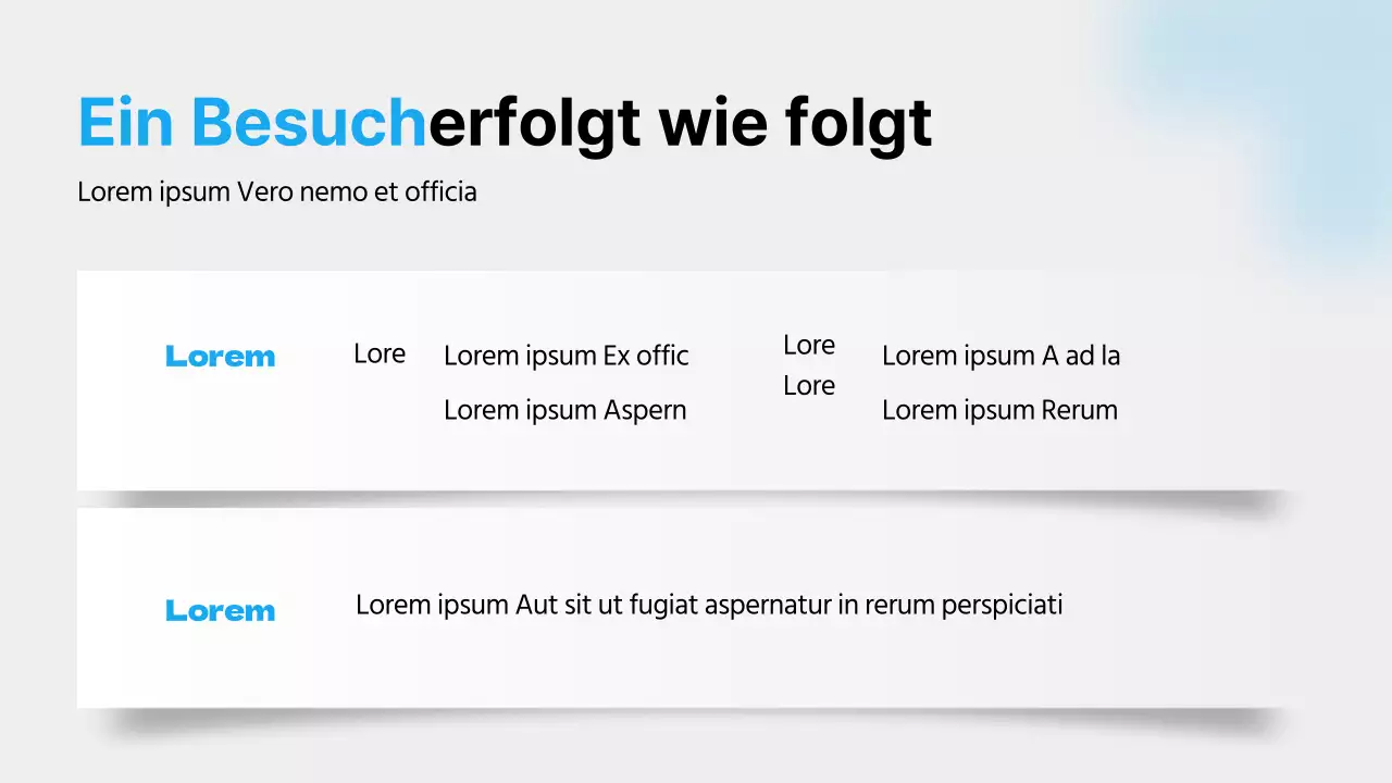 Ein Leitfaden für das Krankenhausleben mit blauen Farben, klaren Linien und Schattierungen