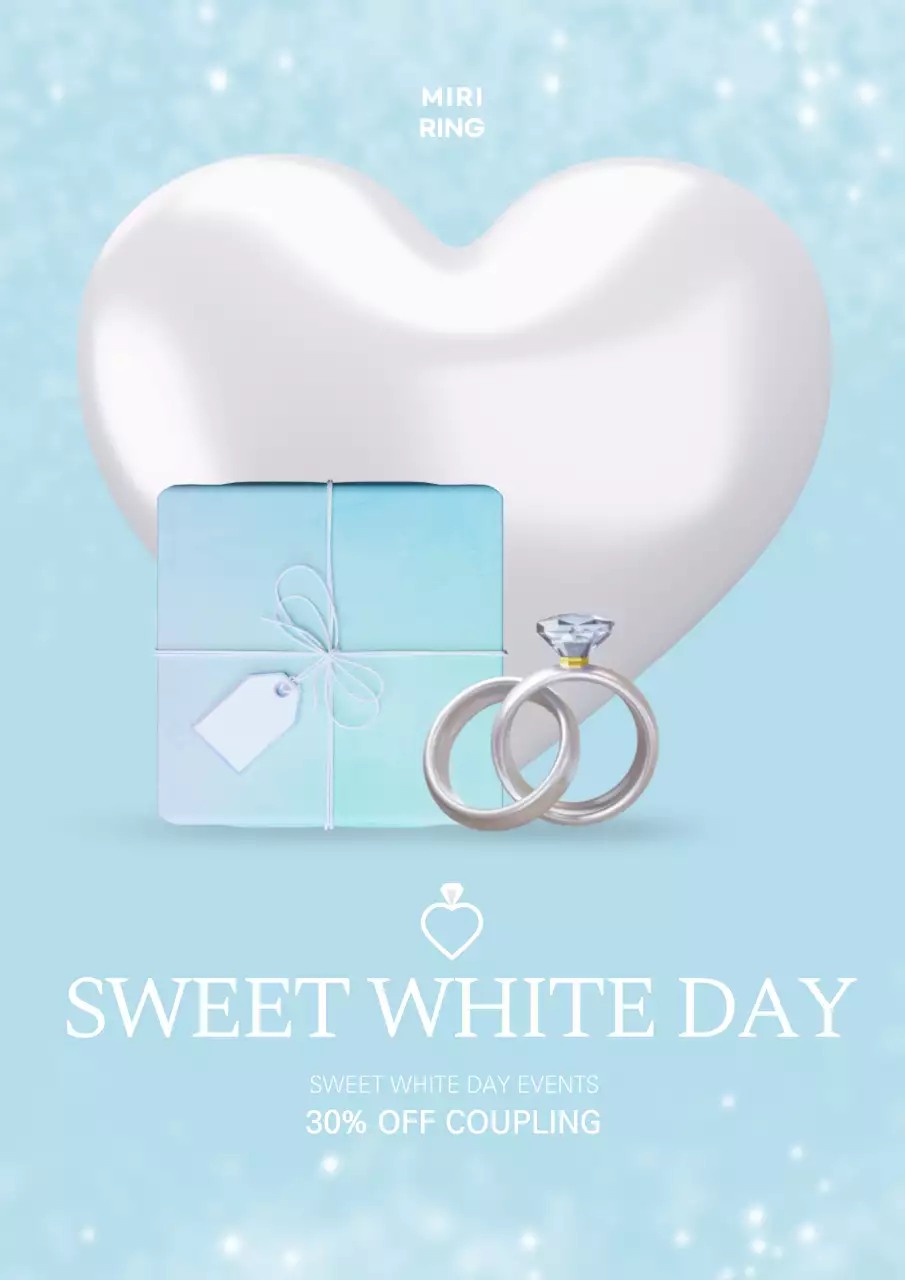 White Elegant Event Promotion Poster