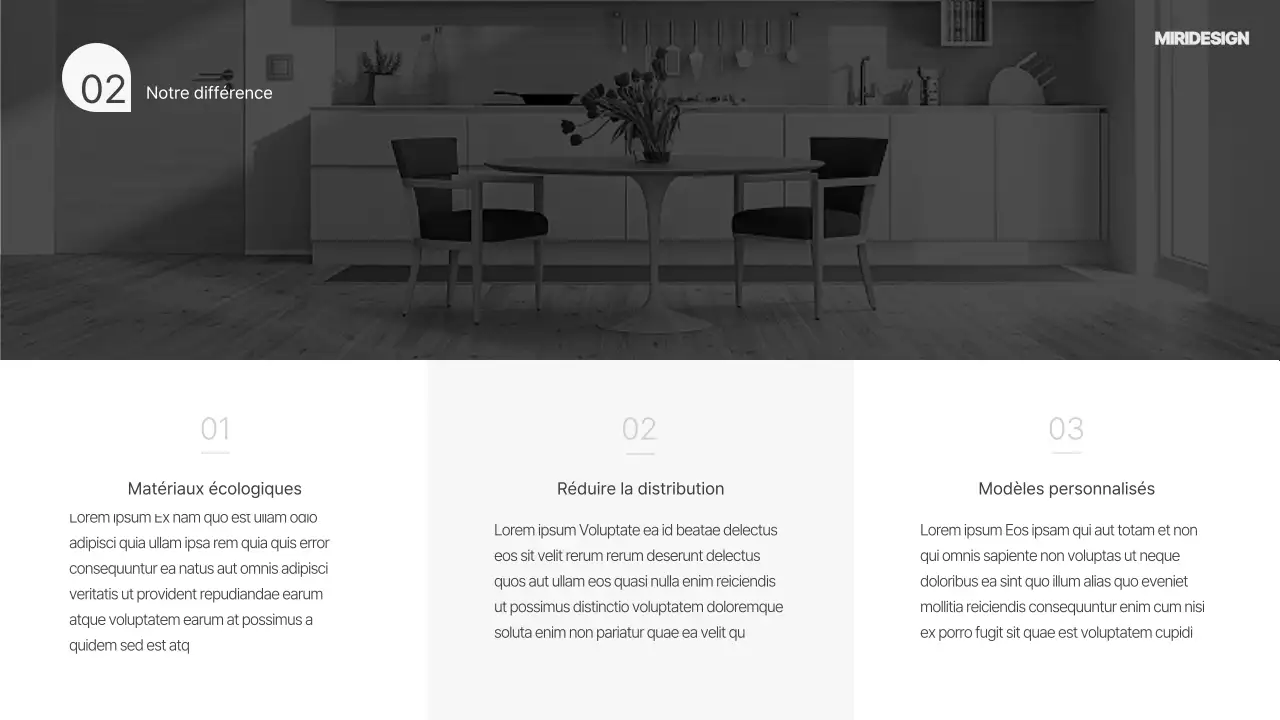 Modèle de design d'espace blanc et gris