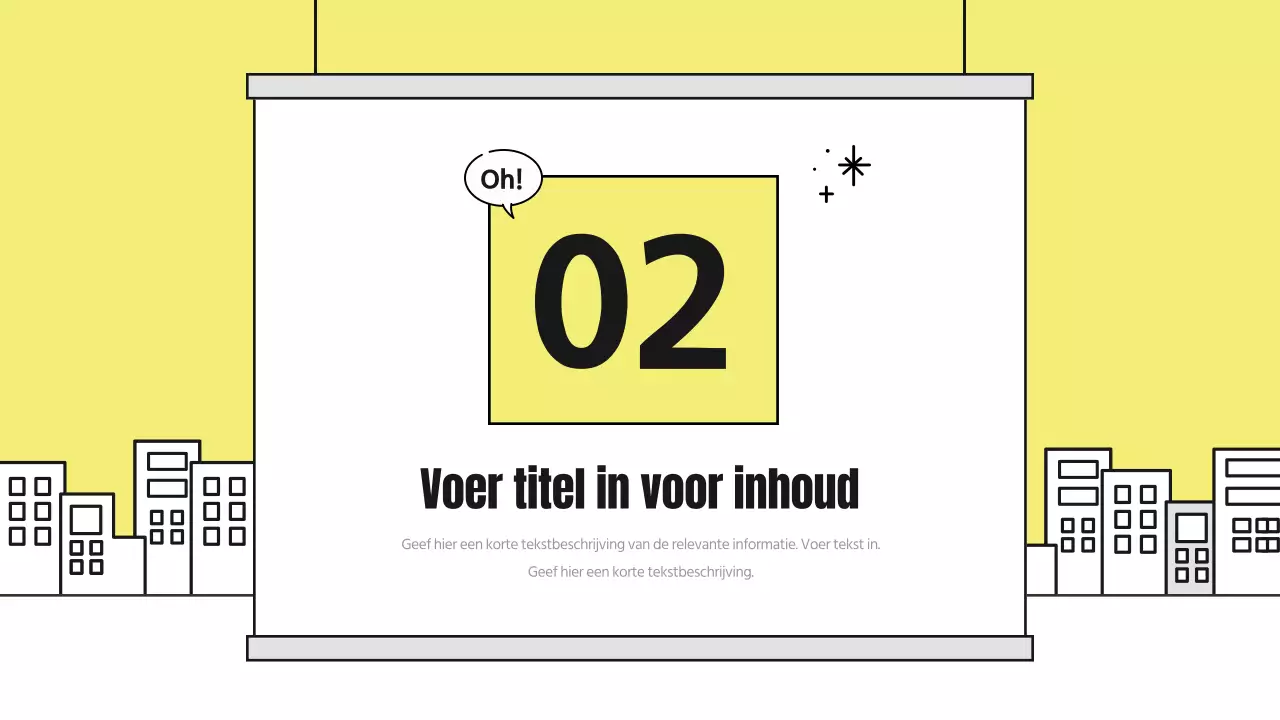 Een schattig geïllustreerd analyseverslag met gele en zwarte accenten