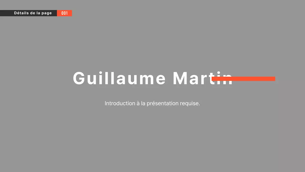 Présentations en noir et blanc