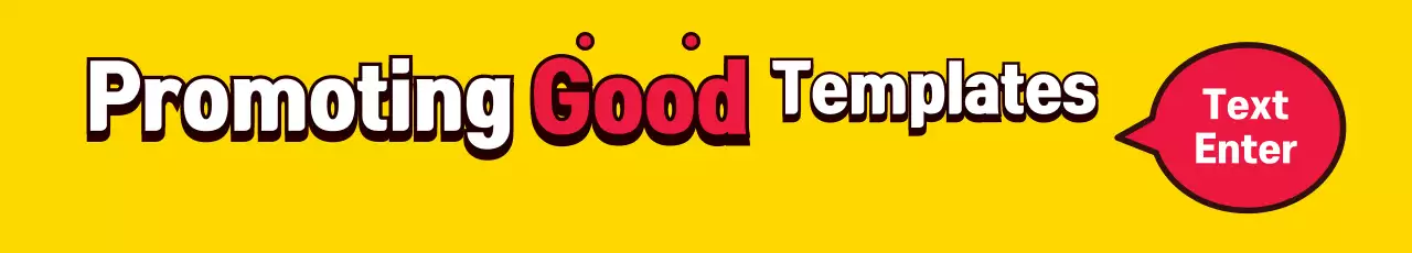 Banner de promoção de modelos retrô amarelos