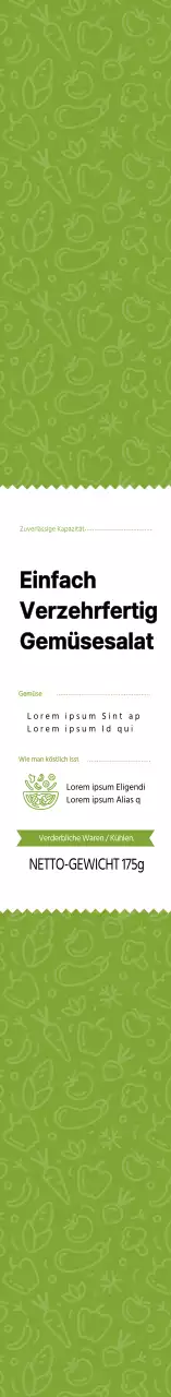 Grüner einfacher Salat Bento