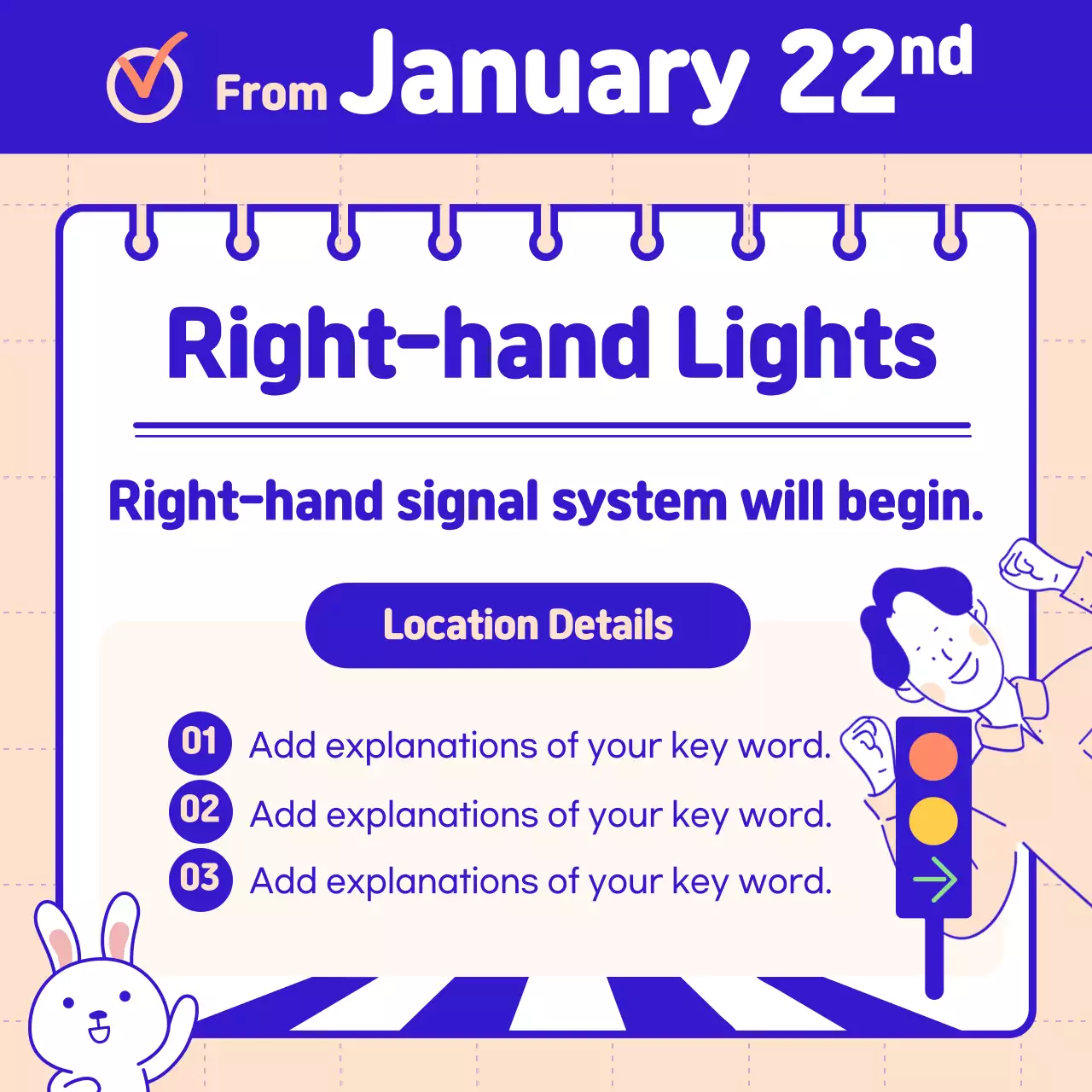 Introducing the policy that has been changed since this year, which is neat in blue and pink