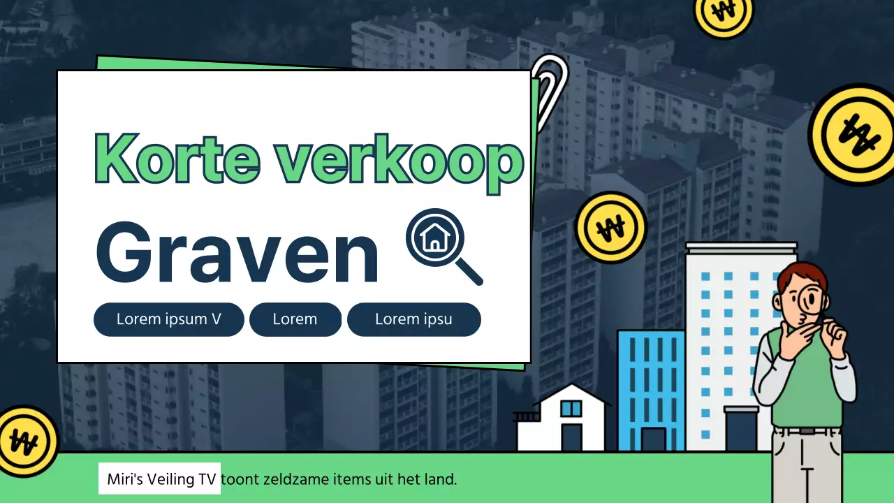 Schattige foto-achtergrond met mintkleurige accenten om je te koop staande huis te laten zien