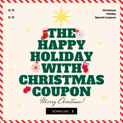 Red Vintage Holiday Promotion Social Media Post