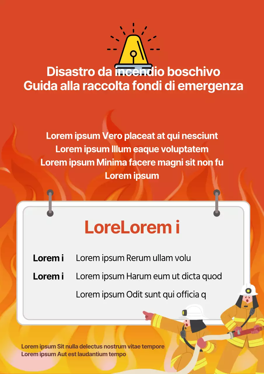 Guida alla raccolta di fondi per il disastro degli incendi nel bush rosso e giallo