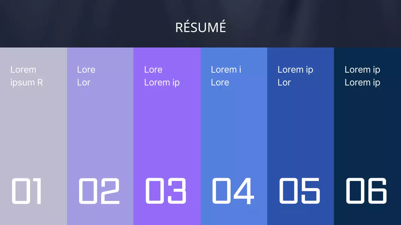 Thème de bibliothèque présentant des illustrations humaines sur un fond simple de violet et de bleu.