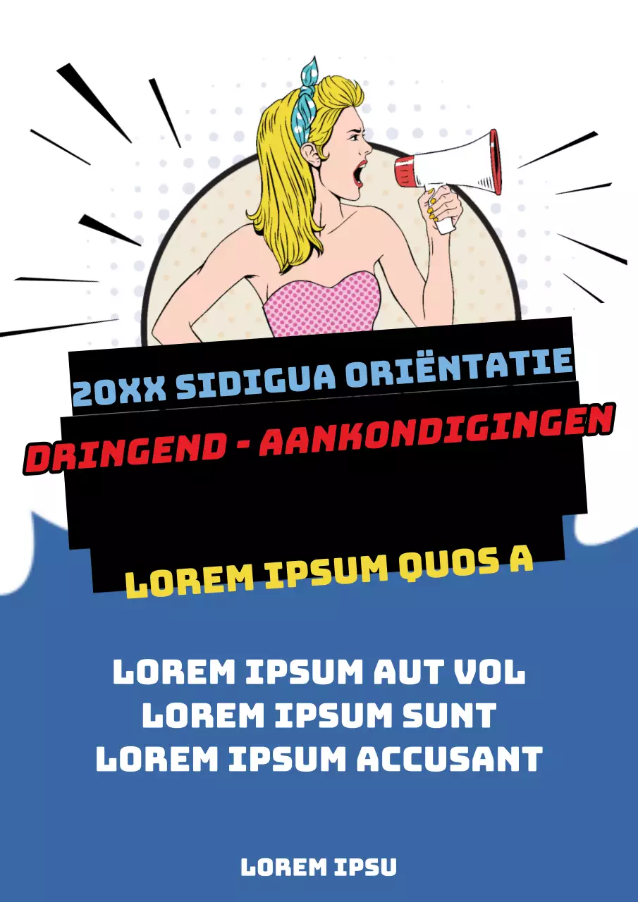 Universitaire oriëntatieposter voor ontwerpafdeling
