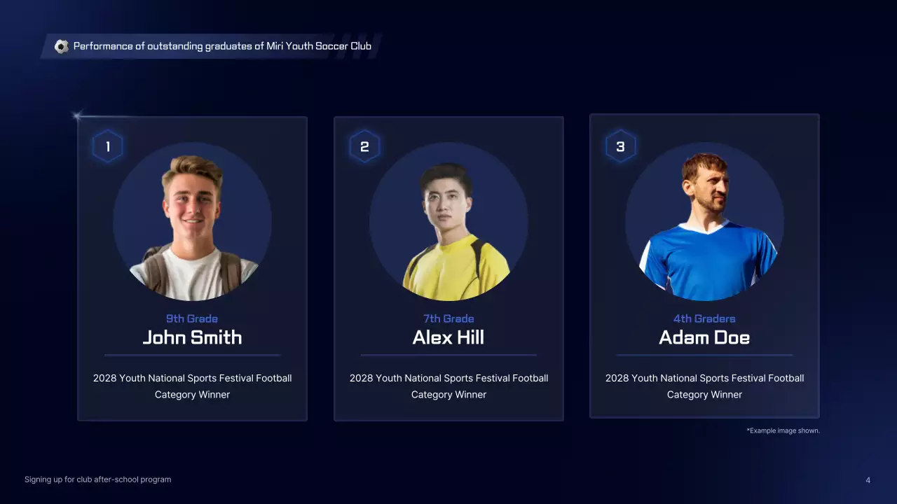 Bài thuyết trình quảng cáo bóng đá hiện đại màu xanh