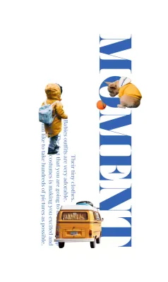 Clean typography and cute yellow objects