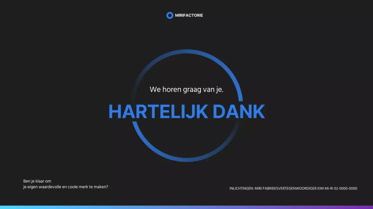 Consignment productievoorstel in blauw en zwart