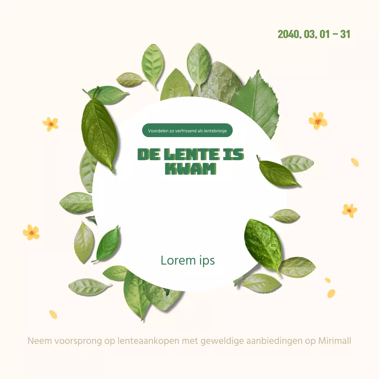 De lente is begonnen