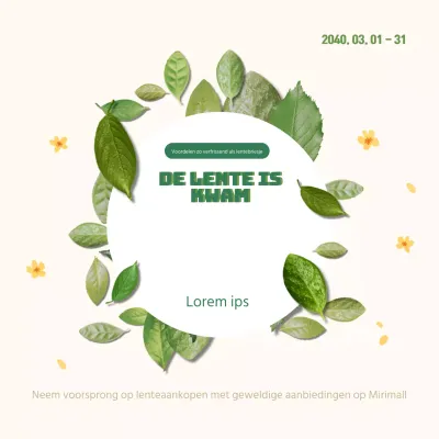 De lente is begonnen