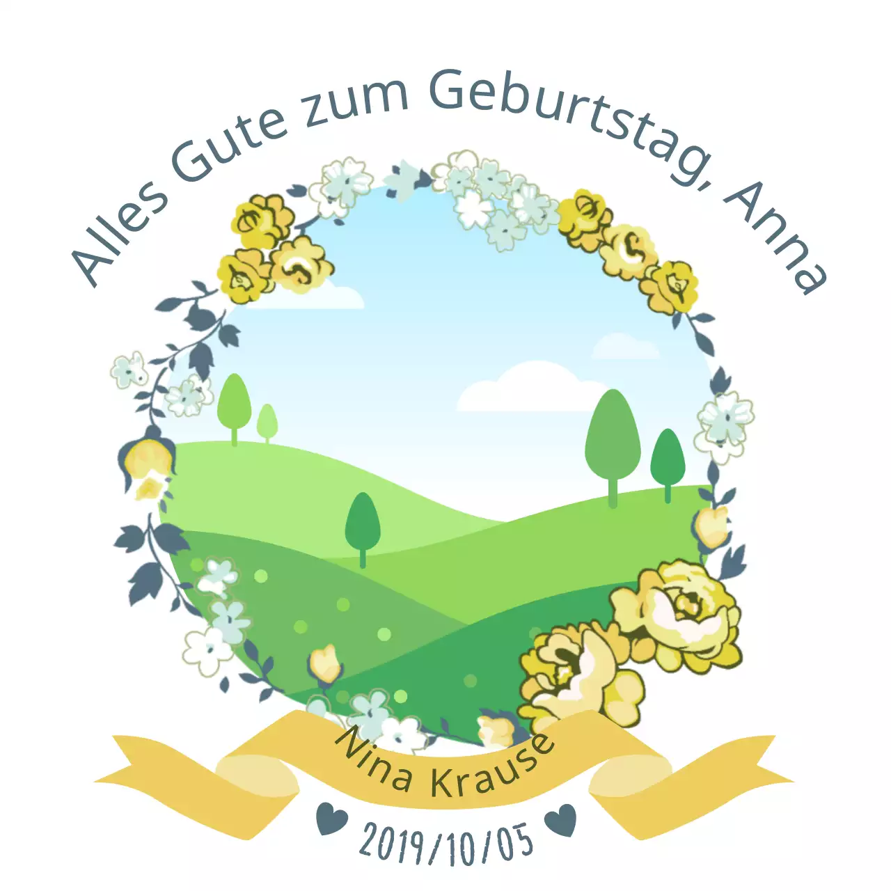 Blumen-Mockup_Quadratisches Banner