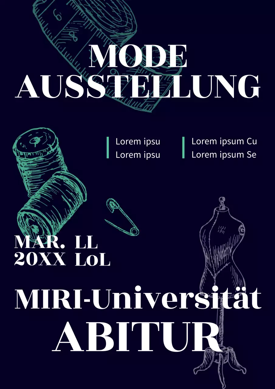 Ankündigung der Navy's Fashion Graduation Exhibition