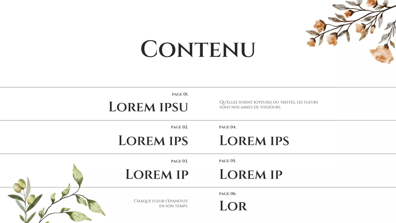 Présentation d'un magasin de fleurs avec une aquarelle de fleurs beiges